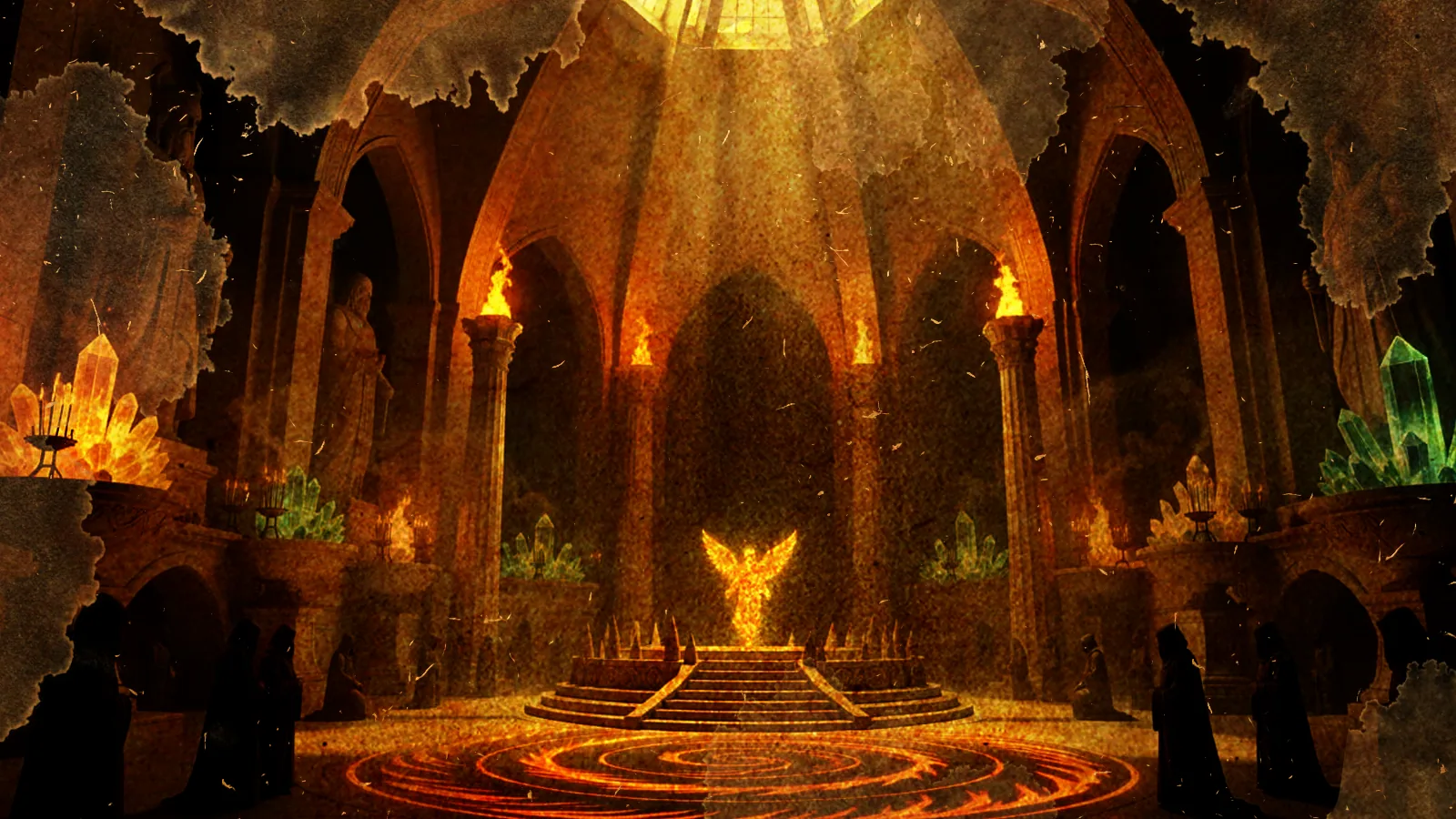 The Oracle of Astaroth rising high within Theras' Spine, where kings and prophets journey seeking omens