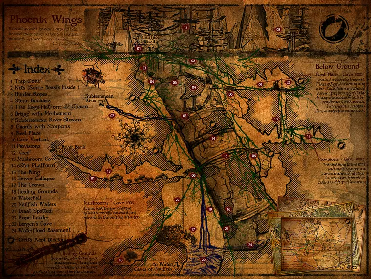 Map — Phoenix Wings. A map of the Phoenix Wings.